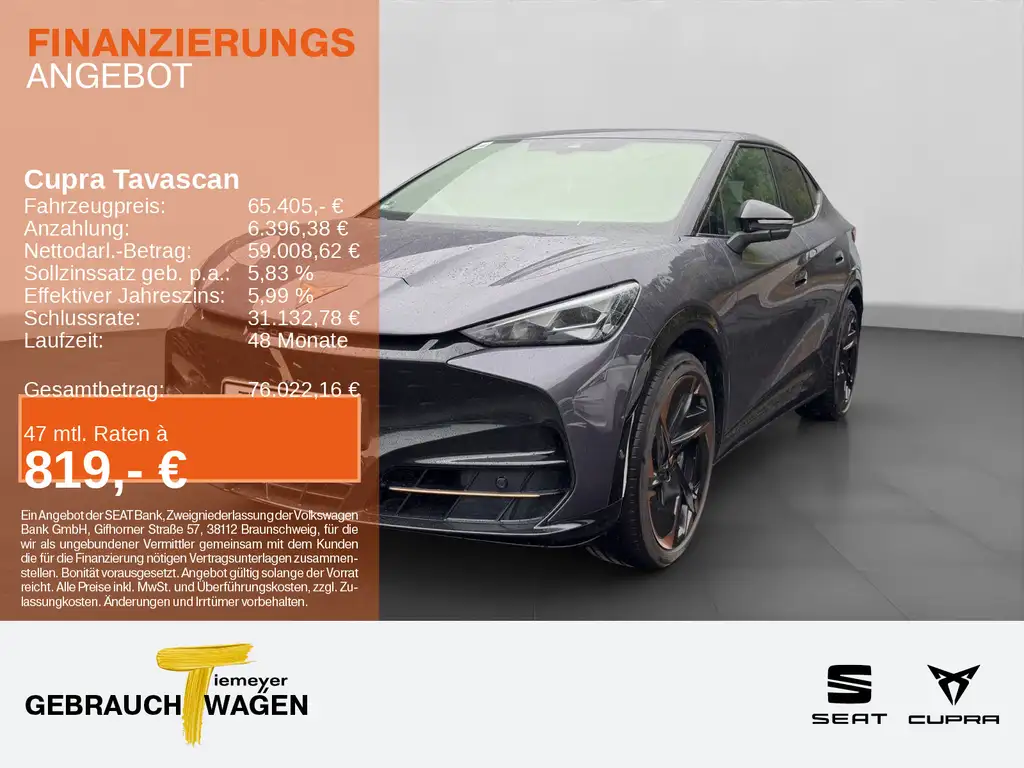 CUPRA Tavascan VZ 4DRIVE HEAT PUMP AREA VIEW NAVI PANO