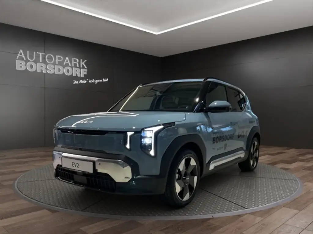 Kia EV2 🚙 **Kompakter Elektro-SUV in Frostblau** – stylisc