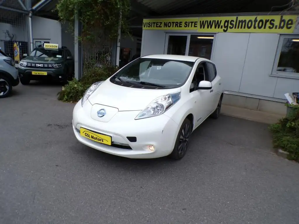 Nissan Leaf 30KWh 109cv Automatique Blanc 10/17 Airco GPS