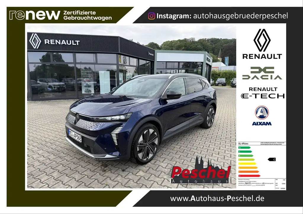 Renault Scenic E-Tech 220 Techno 87kWh Akku Kamera 19" Alu Navi SHZ