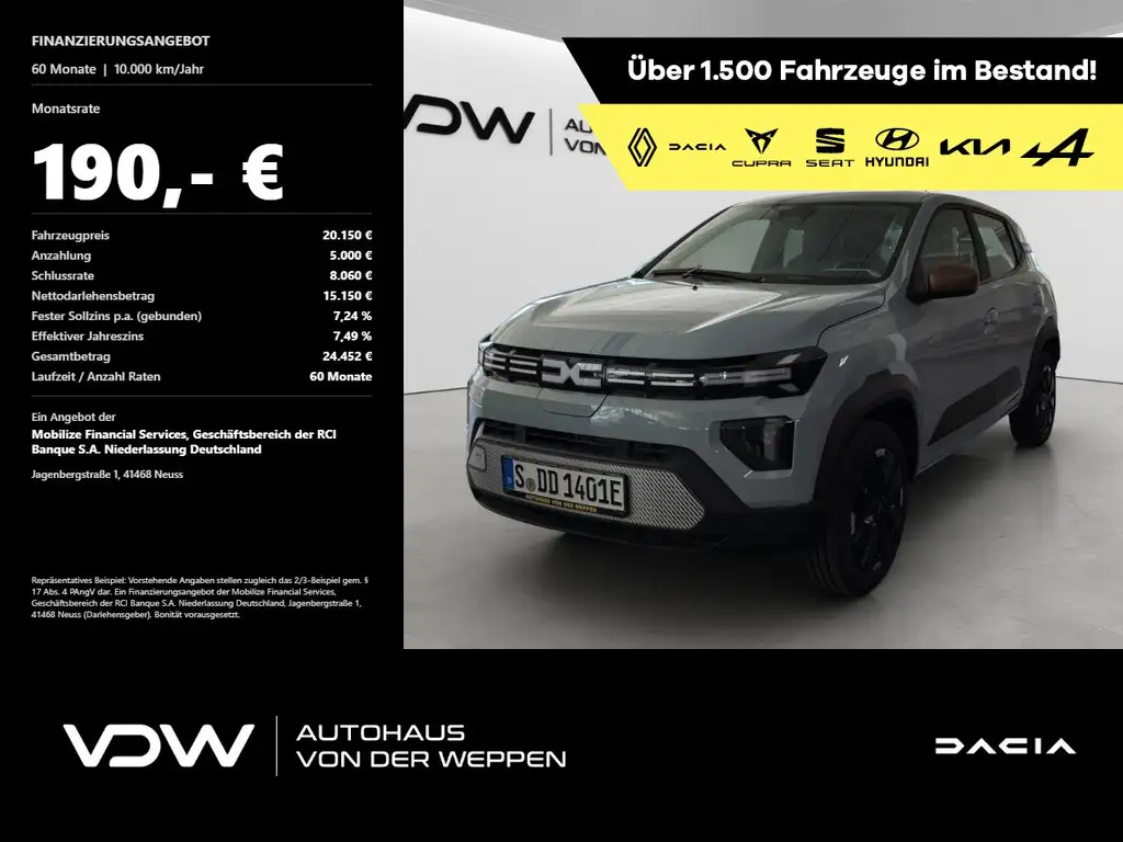 Dacia Spring Electric Extreme 100 Klima Navi Rückfahrkamera