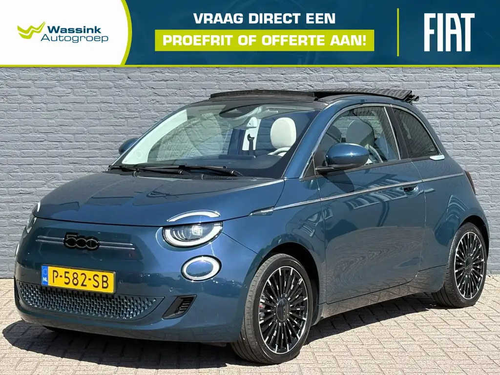 Fiat 500e Cabrio La Prima 42 kWh | SOH 91%| 1e Eigenaar | De