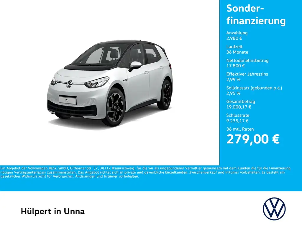 Volkswagen ID.3 Pure Performance ACC LM18 NAVI CARPLAY