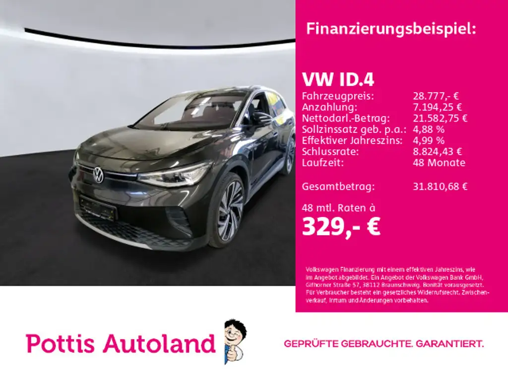 Volkswagen ID.4 PRO PERFORMANCE 1ST MAX PANO AHK NAVI KAMER