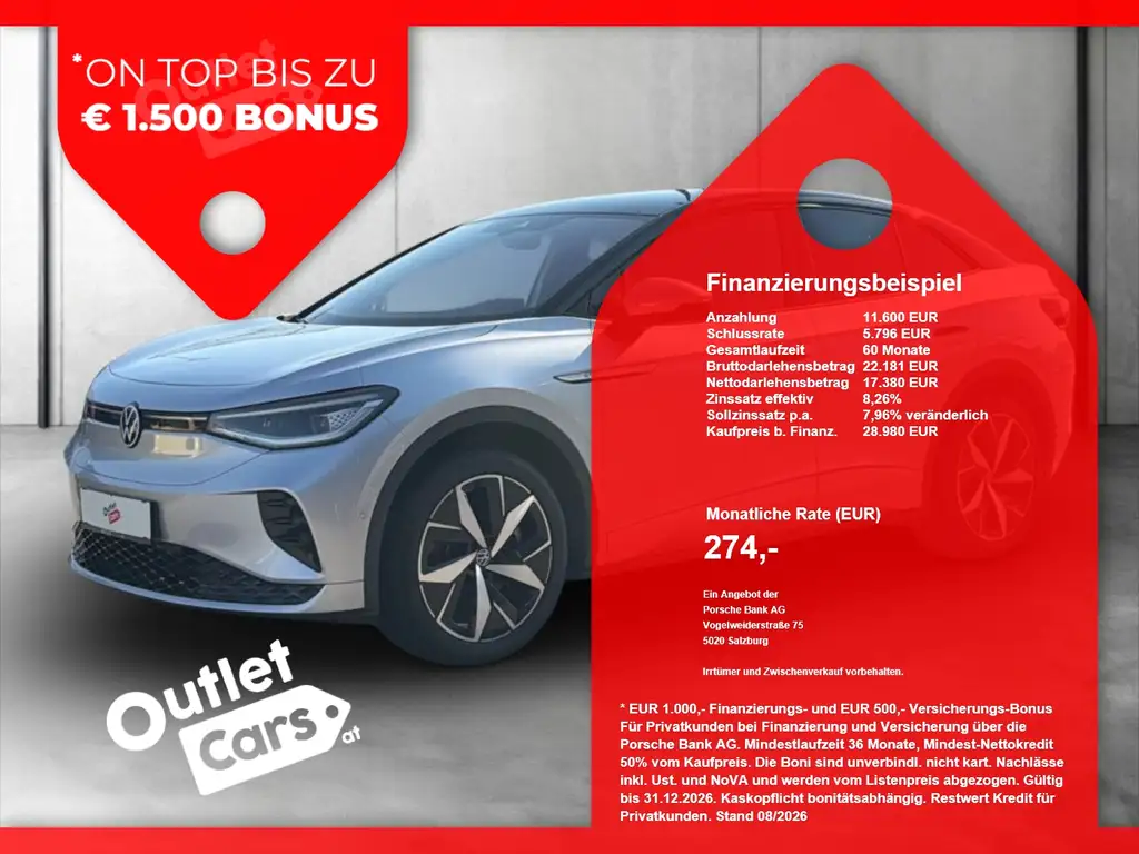 Volkswagen ID.5 4Motion GTX 220kW Wärmepumpe+IQLight+Pano