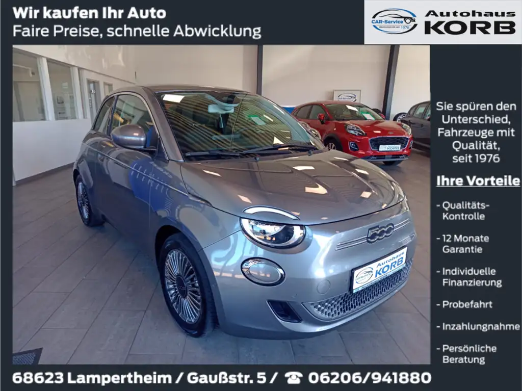 Fiat 500e 42kWh, Komfort+Style-Paket, Garantie