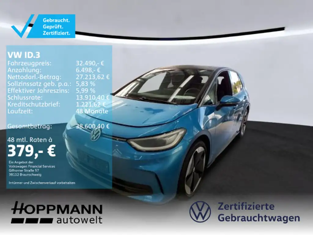 Volkswagen ID.3 Pro S nza Pano 360°Cam TravelAssist Keyless