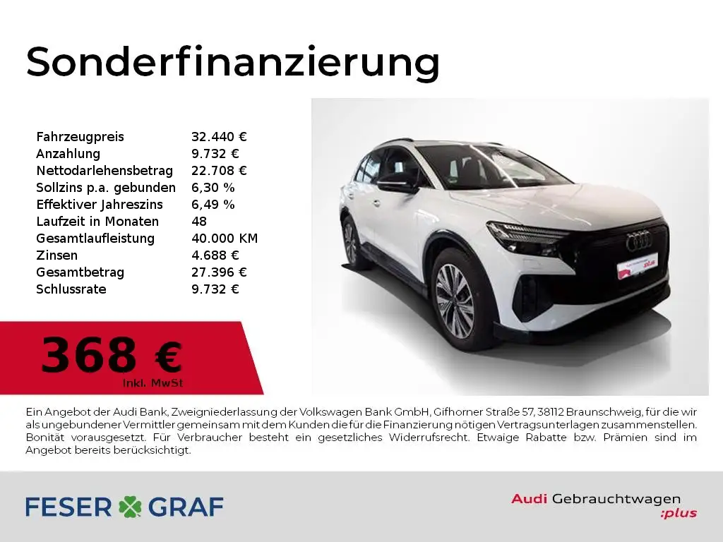 Audi Q4 e-tron 40 S line Int,Matrix,Pano,RFK,AHK,PDC+,Sportsitze