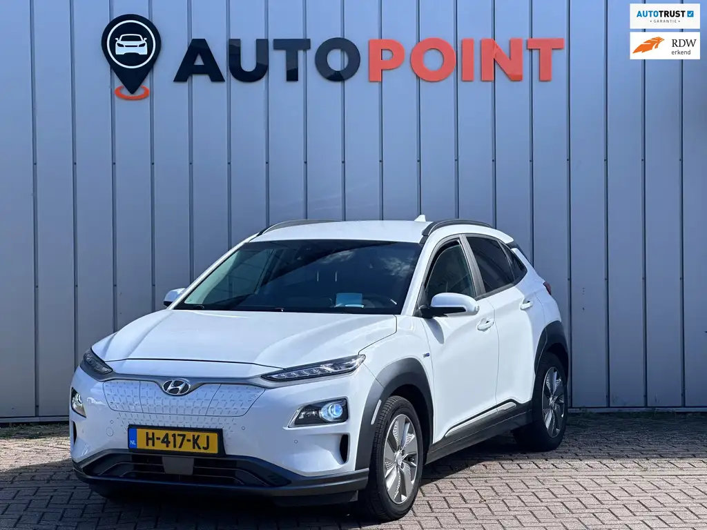 Hyundai KONA EV Premium 64 kWh SOH 100 % WARMTEPOMP HEAD-UP