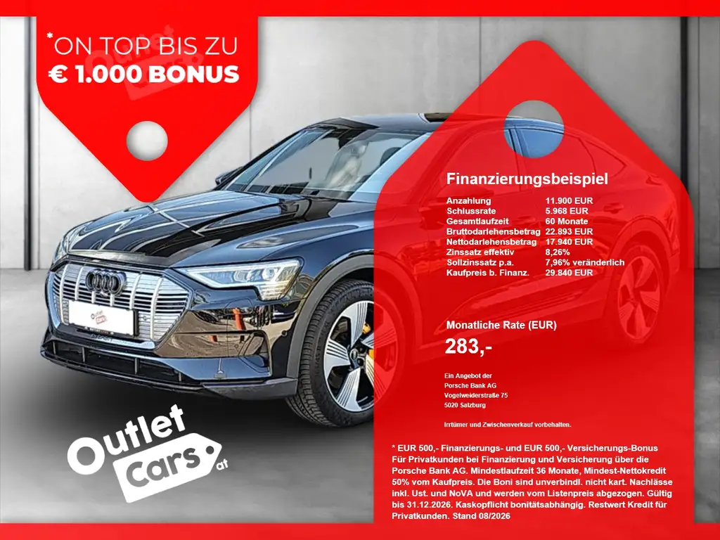 Audi e-tron Sportback 55 quattro business 300 kW AHK