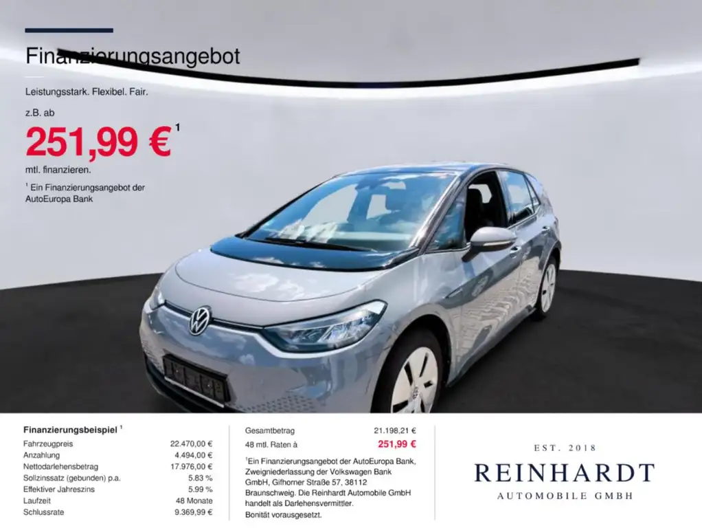 Volkswagen ID.3 PRO PERFORMANCE LED/ACC/AMBIENTE/SHZ./DAB+