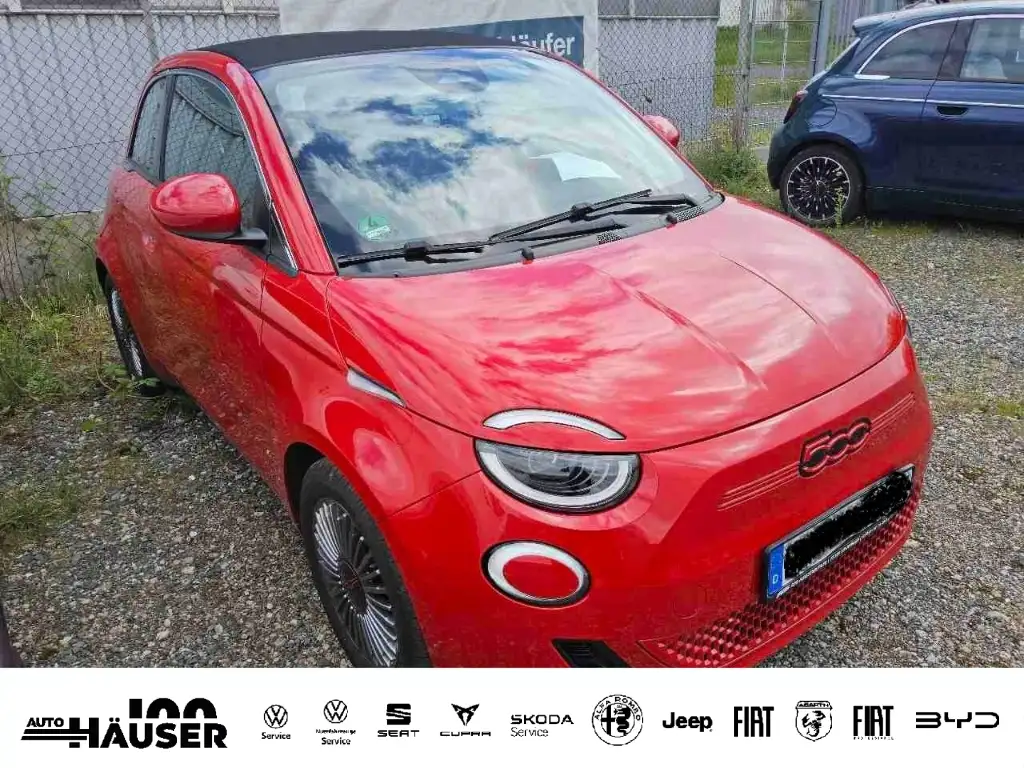 Fiat 500e Cabrio RED 23,8 kWh NAVI KAMERA LED TEMPOMAT APPLE