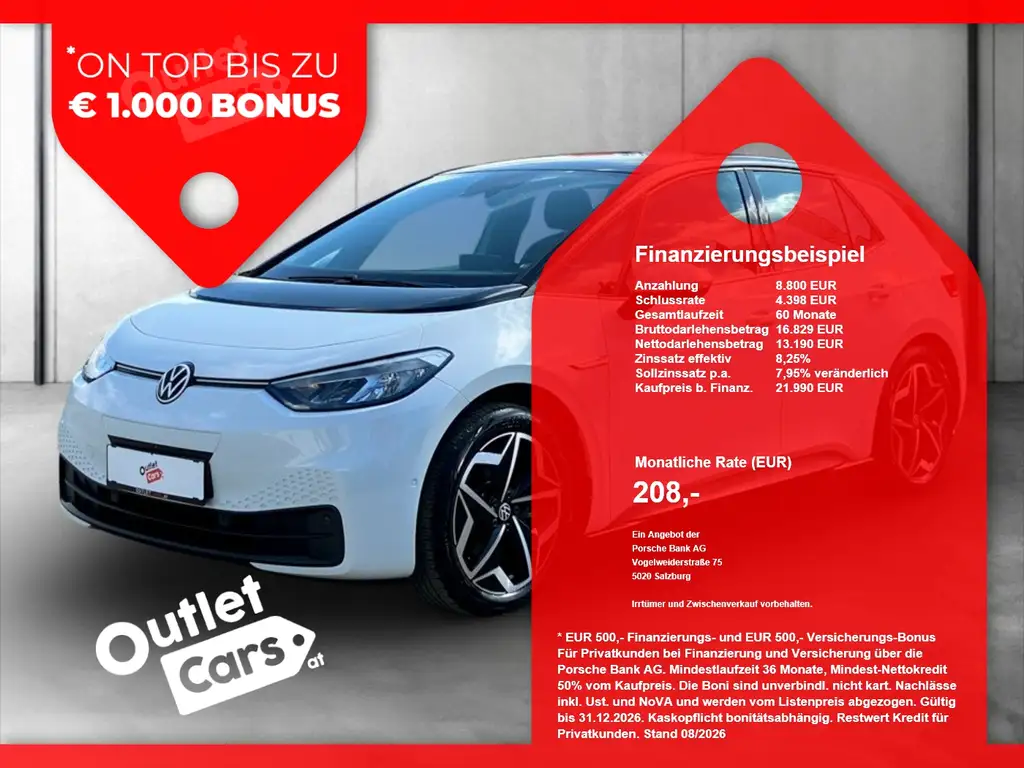 Volkswagen ID.3 S (5-Sitzer) Pro W LED+NAV+ASSIST+RFK+RADAR