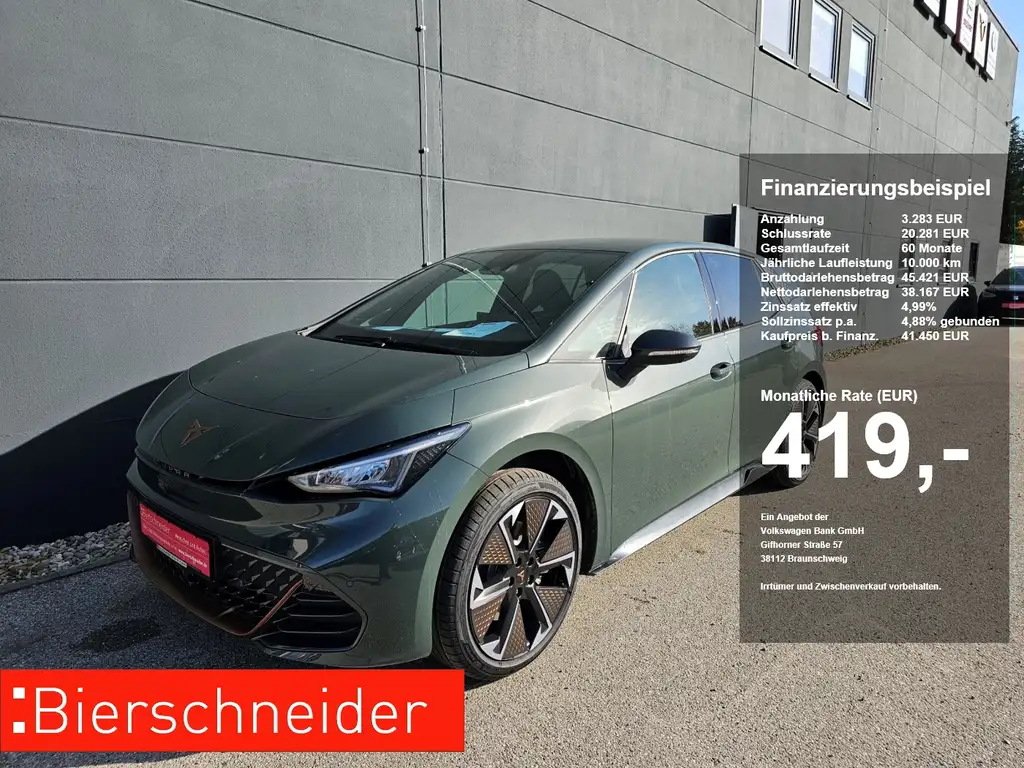 CUPRA Born VZ 84 kWh LED NAVI SENNHEISER WÄRMEPUMPE 20 AREA-V