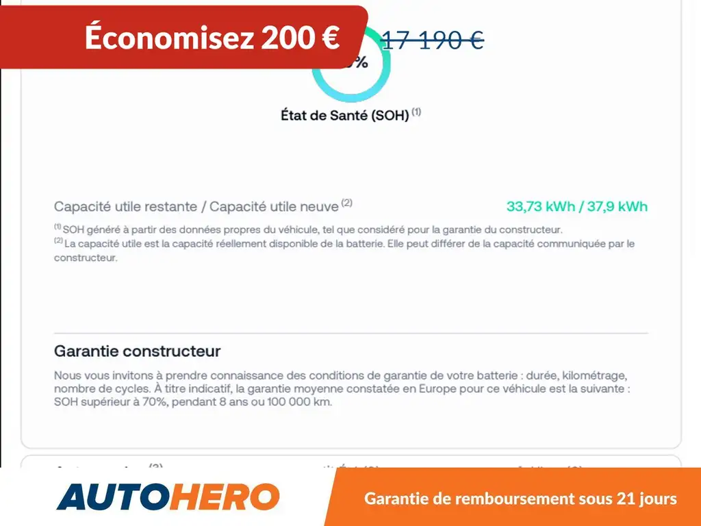 BMW i3 Electrique 120 Ah Atelier