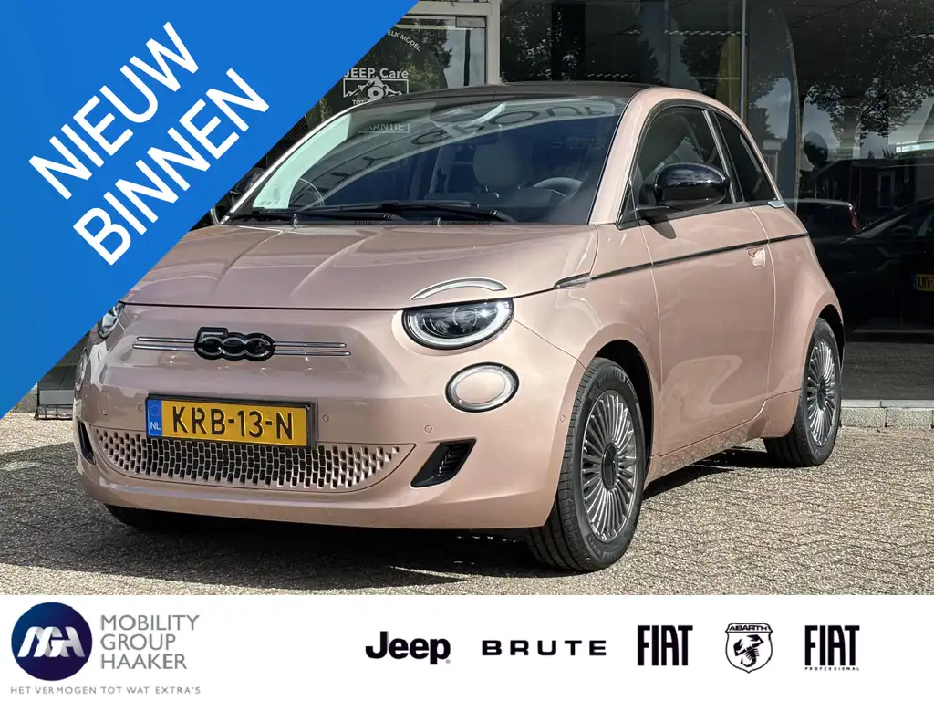 Fiat 500e La Prima 42 kWh | Panoramadak | Apple-Android | Pa