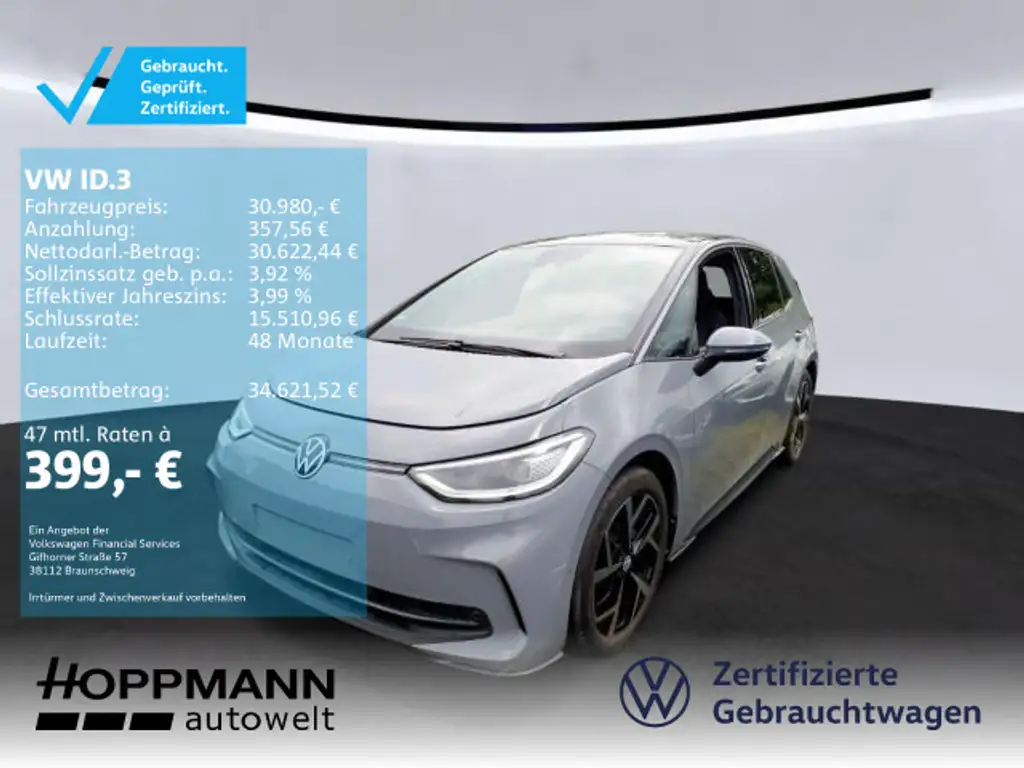 Volkswagen ID.3 Pro Move Matrix HuD Navi Memory Kamera ACC