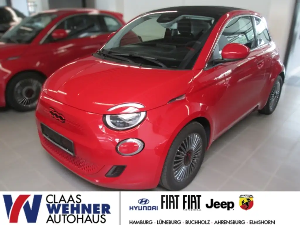 Fiat 500e Red 118 PS Navi Tempomat DAB Android Apple CarPlay