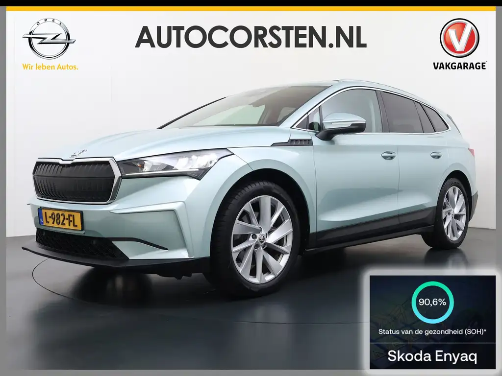 Skoda Enyaq iV 60 Pano.Dak Leer 20" Stuur+Stoel+Achterbankverw