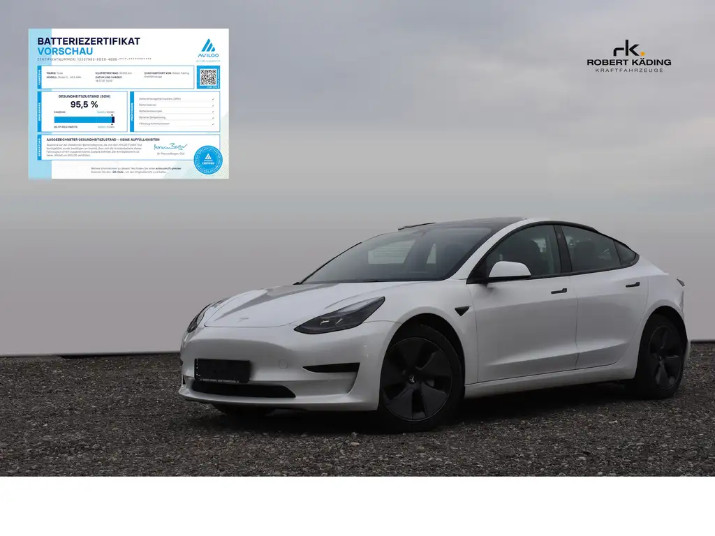 Tesla Model 3 RWD/Pearl White/8-fach/KI-Computer