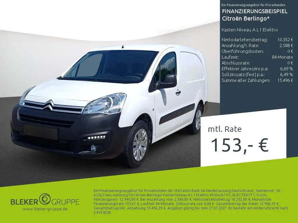 Citroen Berlingo Kasten Niveau A L1 Elektro