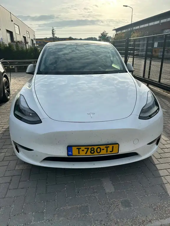 Tesla Model Y Long Range AWD 75kWh wordt professioneel gereinigd
