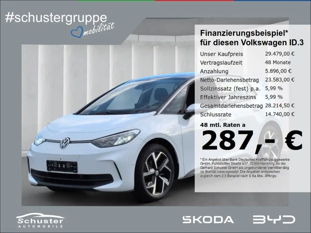 Volkswagen ID.3 Pro*ACC 360°Kam Navi SHZ Keyless Alarm 19*