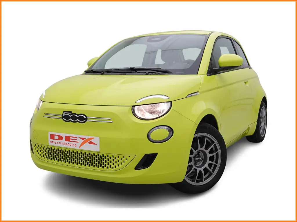 Fiat 500e 23.8 kWh 95 EV Electric Lime | AUTO AIRCO I ALU16 Dark Grey