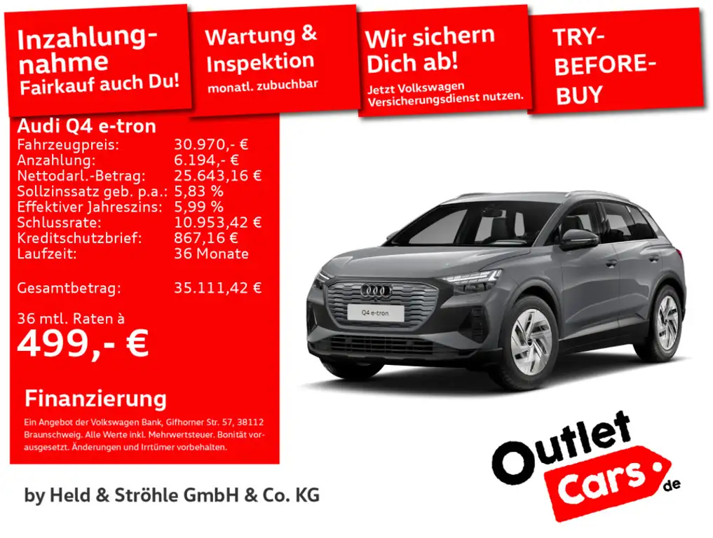 Audi Q4 e-tron Q4 40 e-tron 150 kW NAV+ MATRIX WÄPU KAM  SHZ