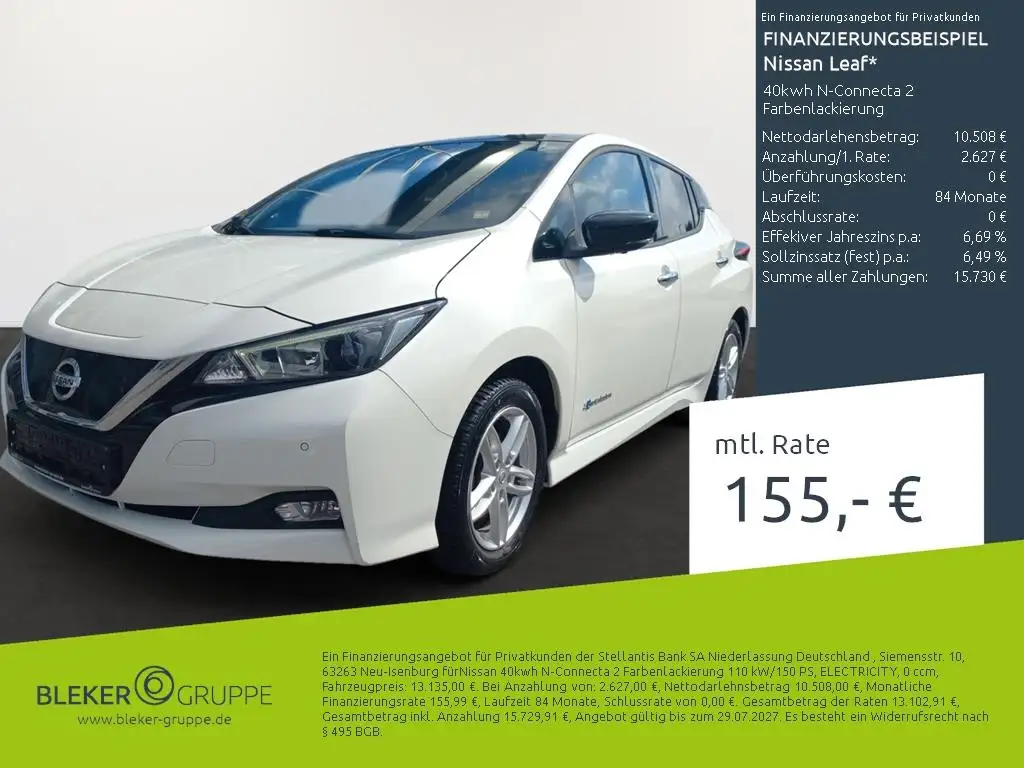 Nissan Leaf 40kwh N-Connecta 2 Farbenlackierung