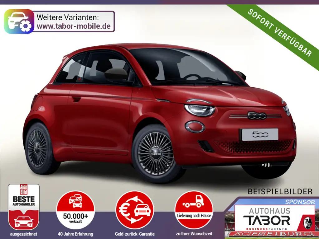Fiat 500e 42kWh Klimaaut. Nav PDC Kam CarPlay UVP-37%*