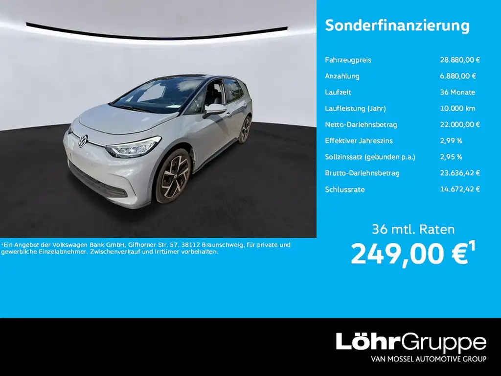 Volkswagen ID.3 Pro Move "2,99%" Navi., Tel., RFK, App-Con., SHZ,