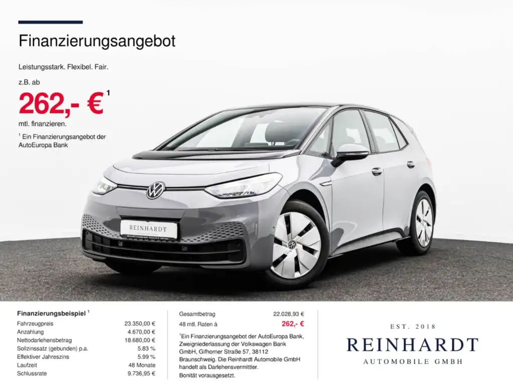 Volkswagen ID.3 PRO PERFORMANCE ACC/HuD/DAB+/KEYLESS/KAMERA