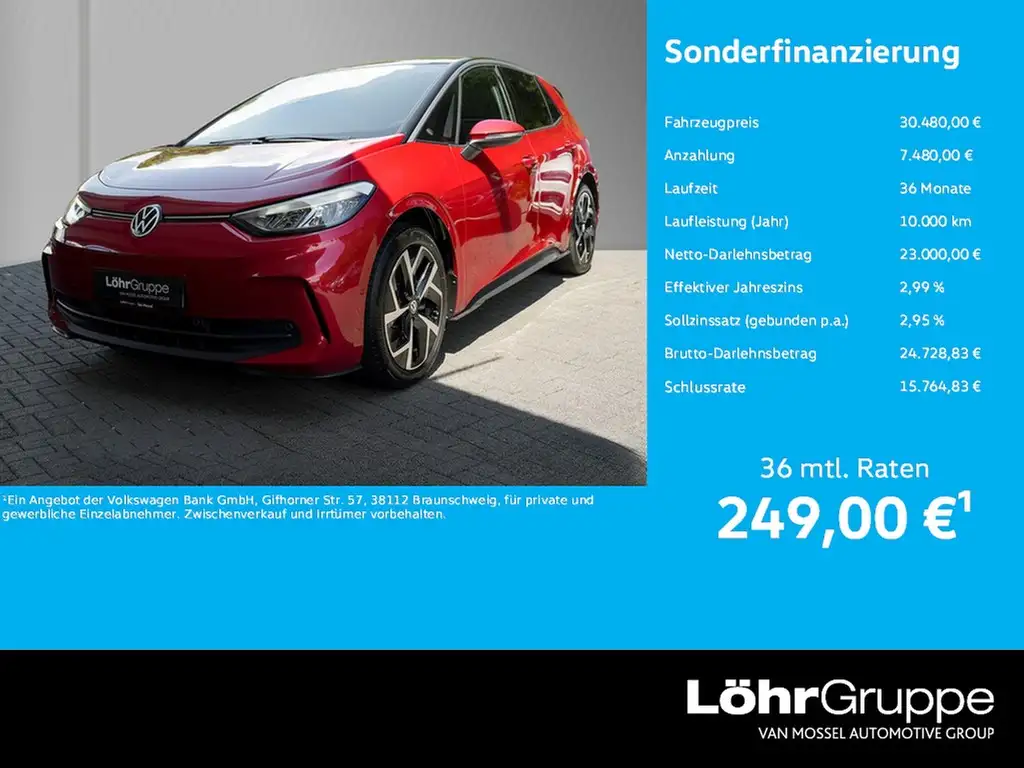 Volkswagen ID.3 Pro Move "2,99%" AHK, RFK, Navi., App-Con., 19"...