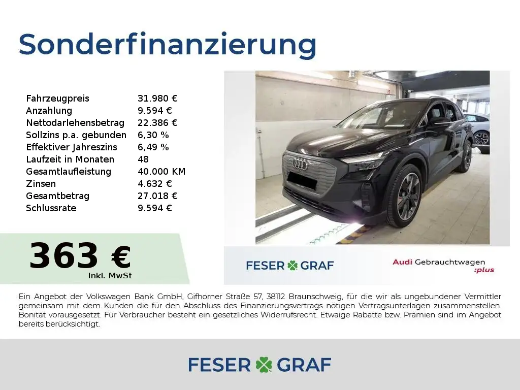 Audi Q4 e-tron 40 S Line Int Navi,LED,Sportsitze,Kamera,20Zoll
