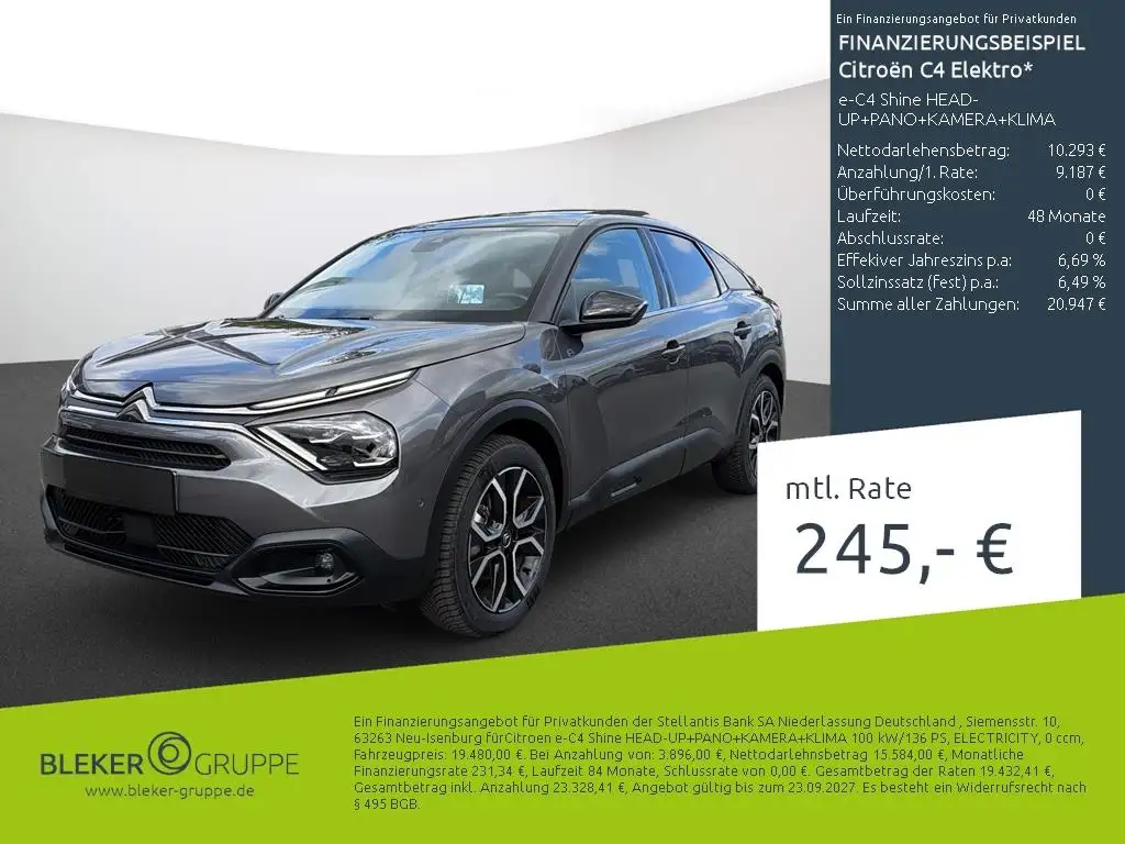 Citroen E-C4 e-C4 Shine HEAD-UP+PANO+KAMERA+KLIMA