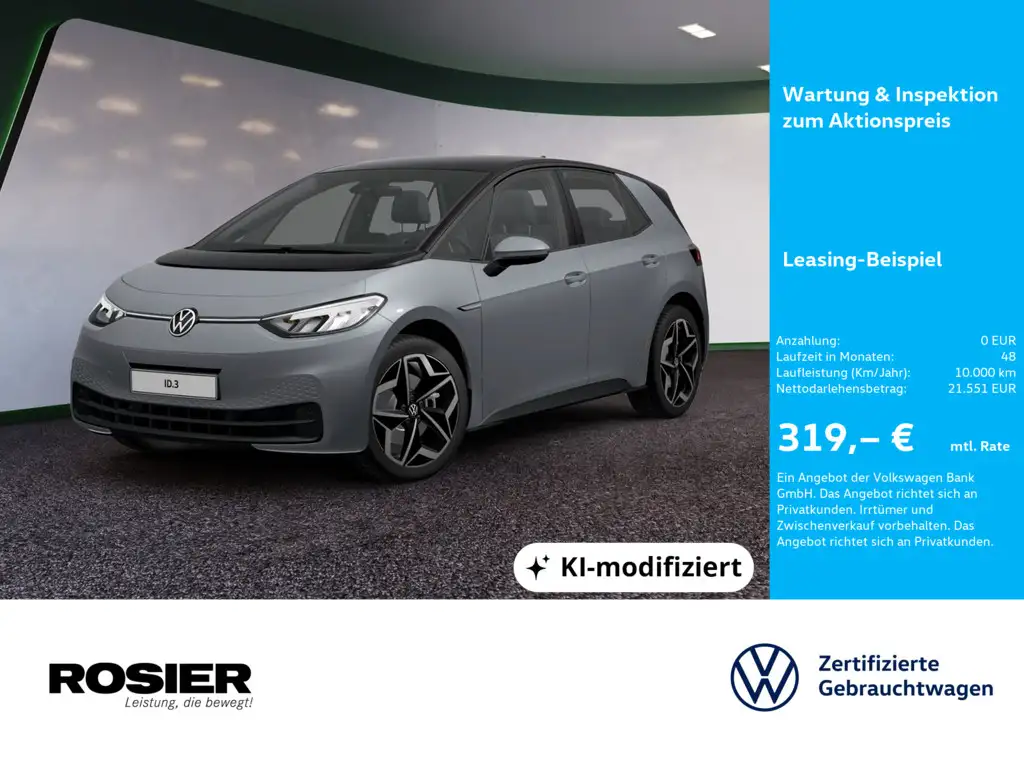 Volkswagen ID.3 Pure Performance 55kWh LED NAVI SPURH.