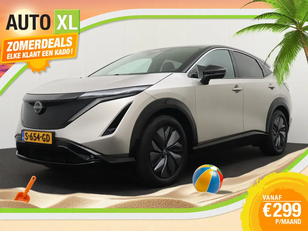 Nissan Ariya Evolve 66 kWh (98%SOH) Warmtepomp Half-Leder Camer