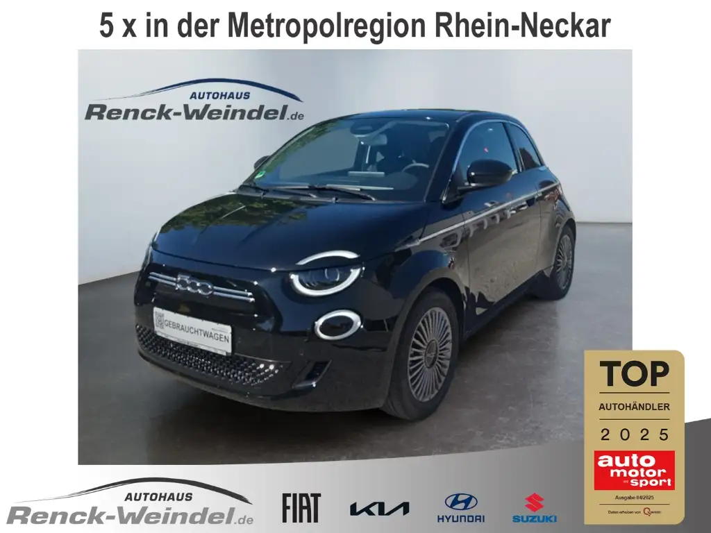 Fiat 500e la Prima by Bocelli Navi Soundsystem JBL LED Apple