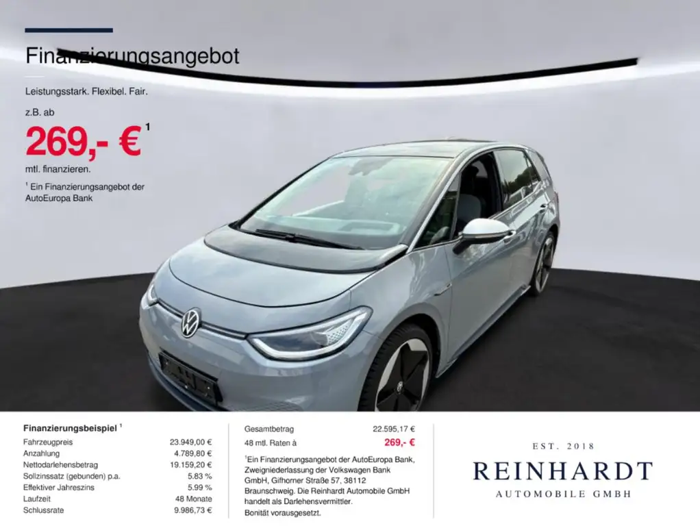 Volkswagen ID.3 PRO PERFORMANCE 1ST MAX ACC/HuD/PANO/WÄRME.