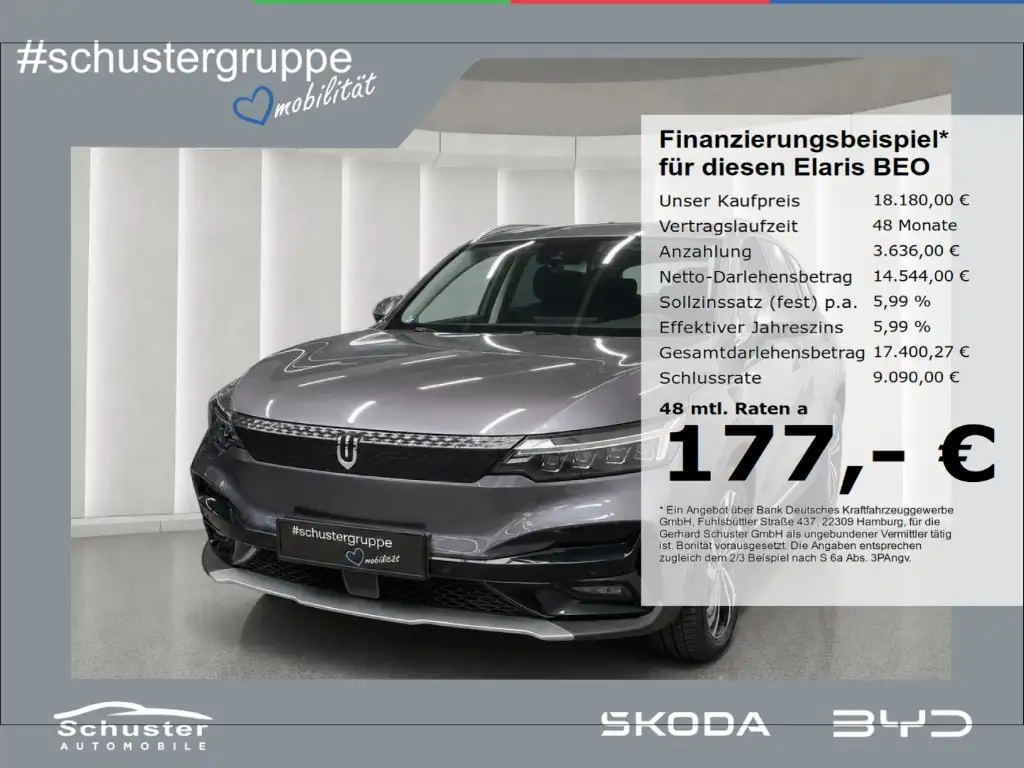 Elaris Beo Skywell ET5*Panodach LED ACC Sitzbelüf Leder