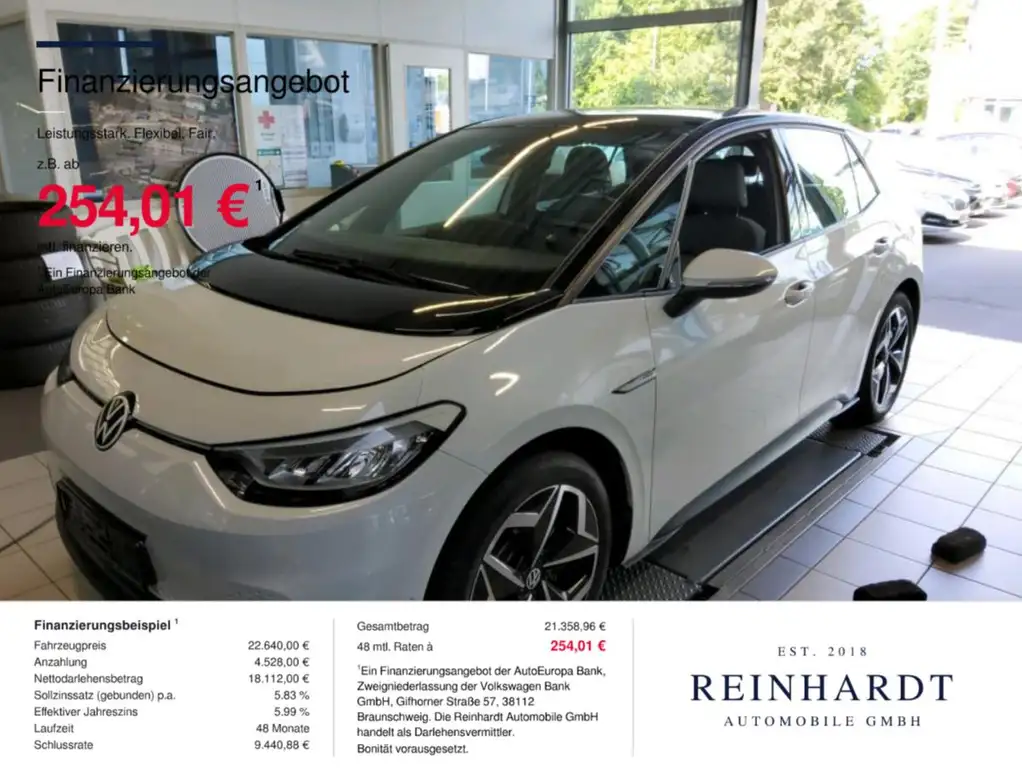 Volkswagen ID.3 PRO PERFORMANCE LED/ACC/KEYLESS/DAB+/KAMERA