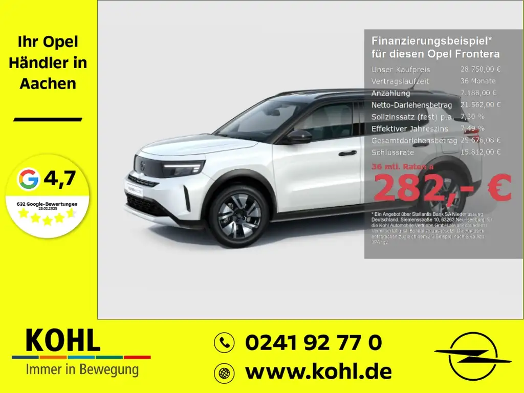 Opel Frontera Electric Extended Range Ultimate 113PS Allwetter