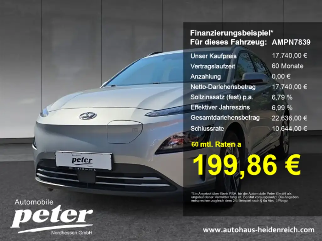 Hyundai KONA Kona Select / Select-Paket Elektro 2WD
