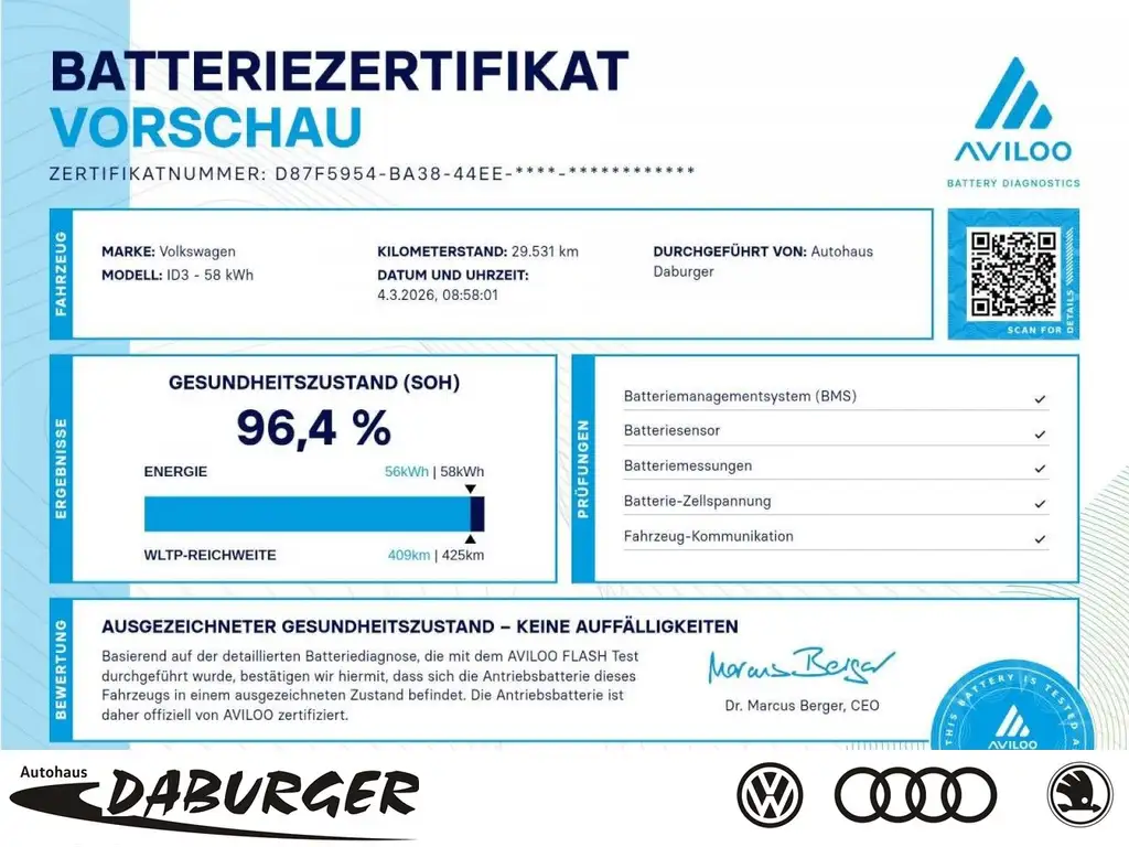 Volkswagen ID.3 Pro FACELIFT Wärmepumpe+ACC+VORFÜHRER+96,4