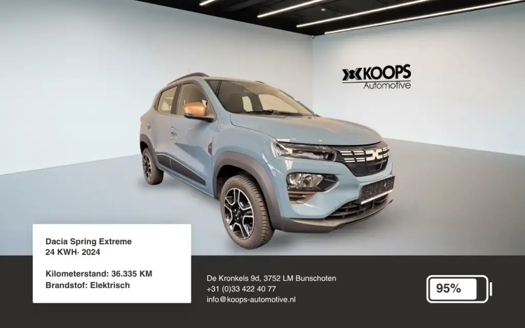 Dacia Spring Electric Extreme 24 KWH SOH 95% | Car play | Cruis