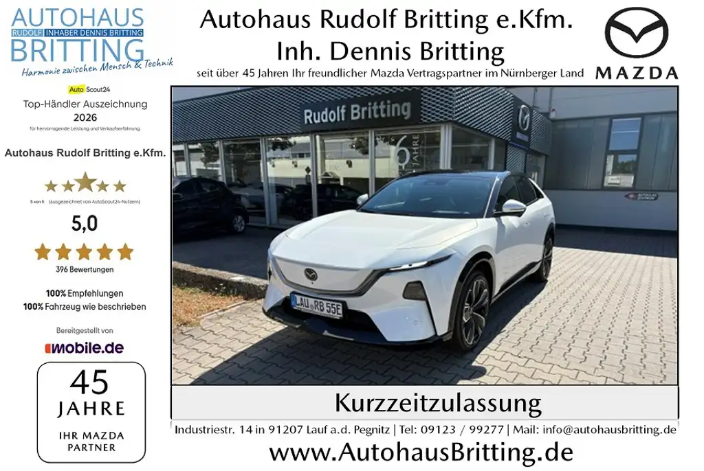 Mazda CX-6e EV 258ps Takumi 21" Felgen Leder schwarz