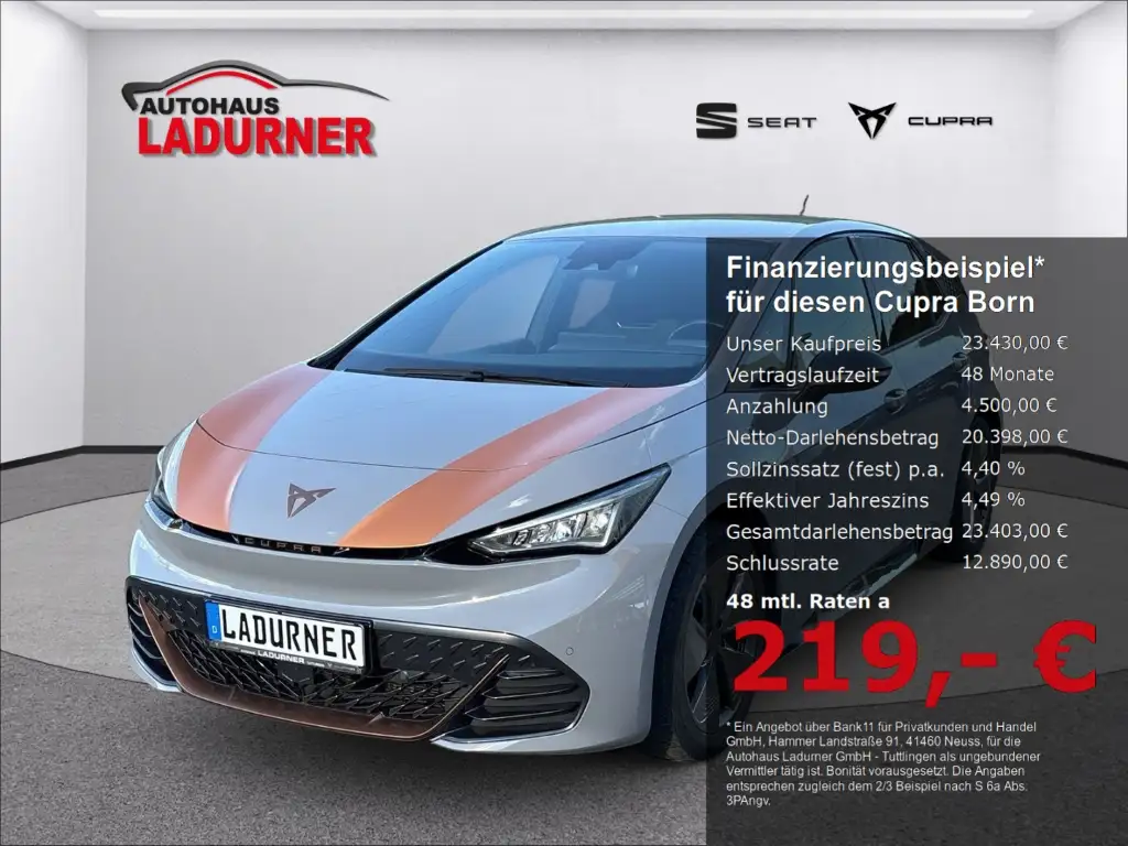 CUPRA Born 150 kW 60KwH *Navi/ACC/RFK/LED*
