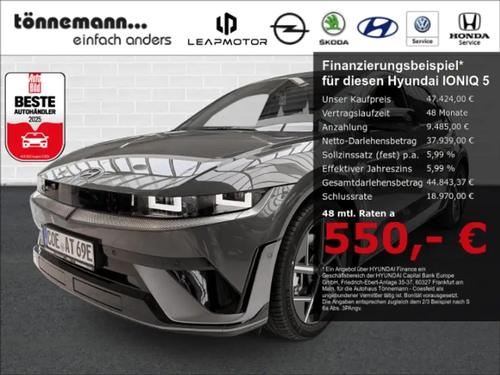 Hyundai IONIQ 5 FACELIFT N-LINE 84kWH+LED MATRIX+NAVI+360 GRAD KAM