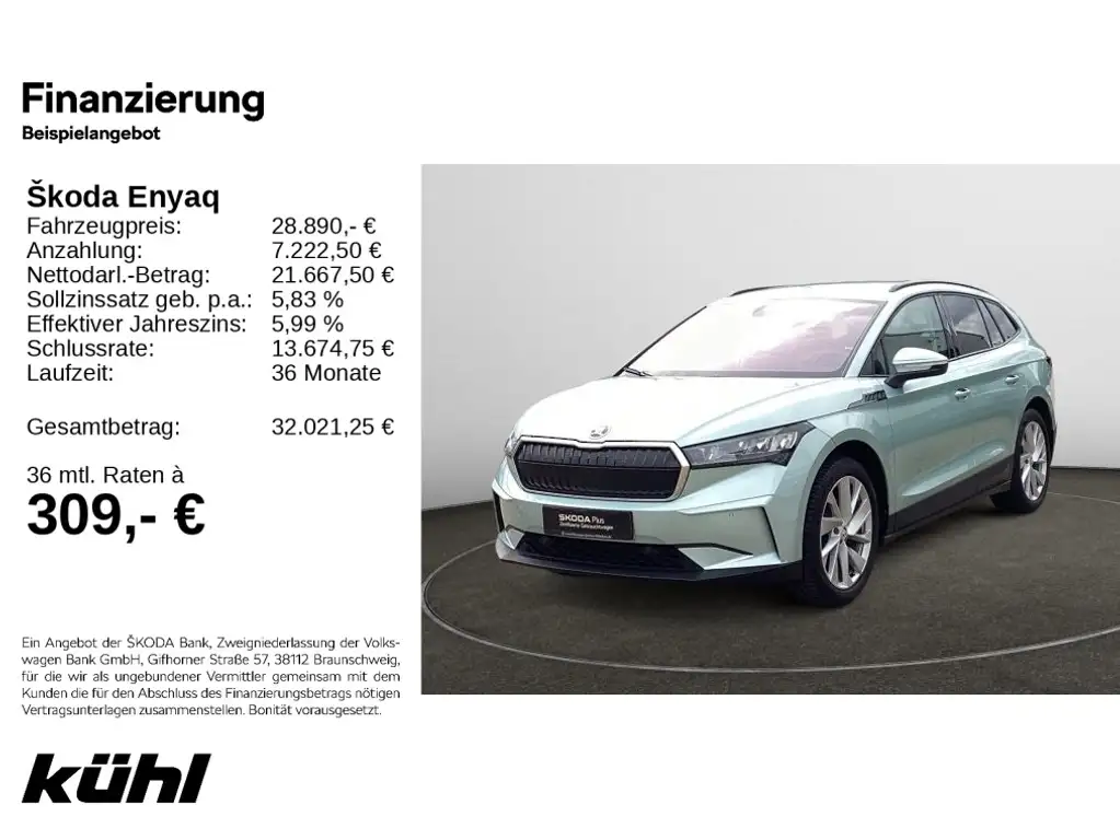 Skoda Enyaq iV60 Lodge Navi,AHK,Wärmepumpe
